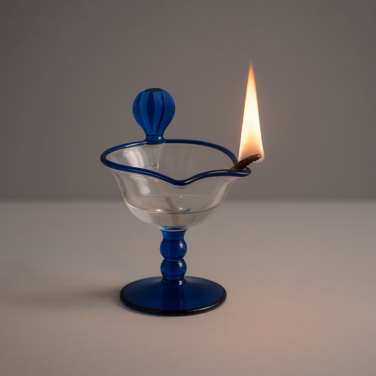 Sapphire Blue Pooja Diya