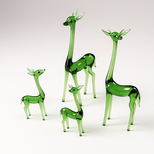 Emerald Canopy | Glass Giraffe Family