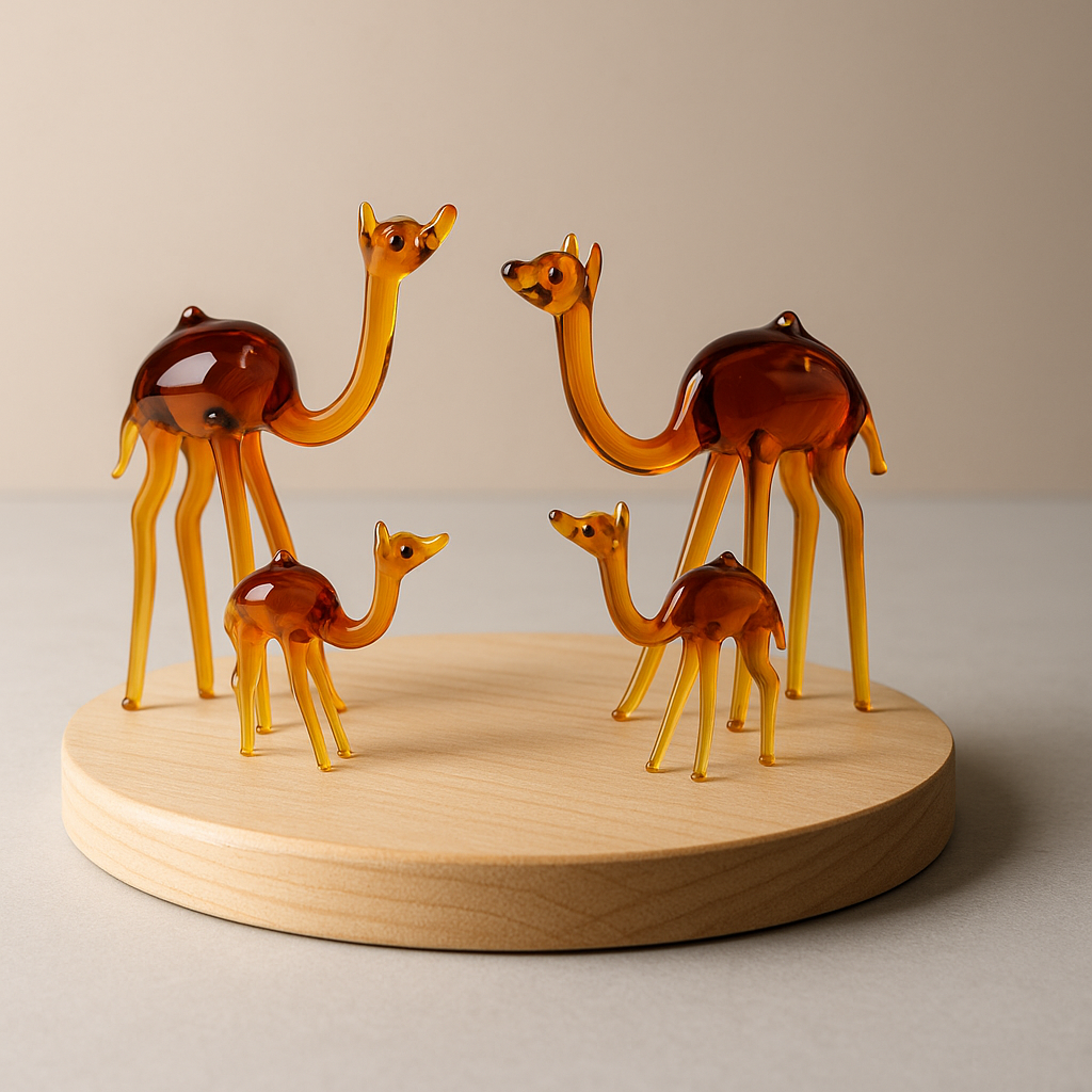 Amber Dunes | Handcrafted Camel Family