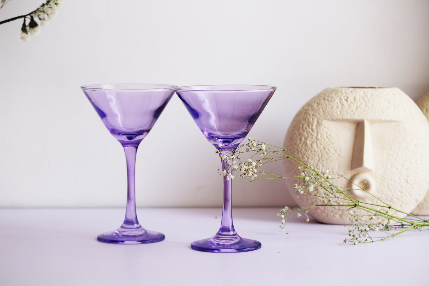 Lavender Bliss Martini Glass | Set of 2