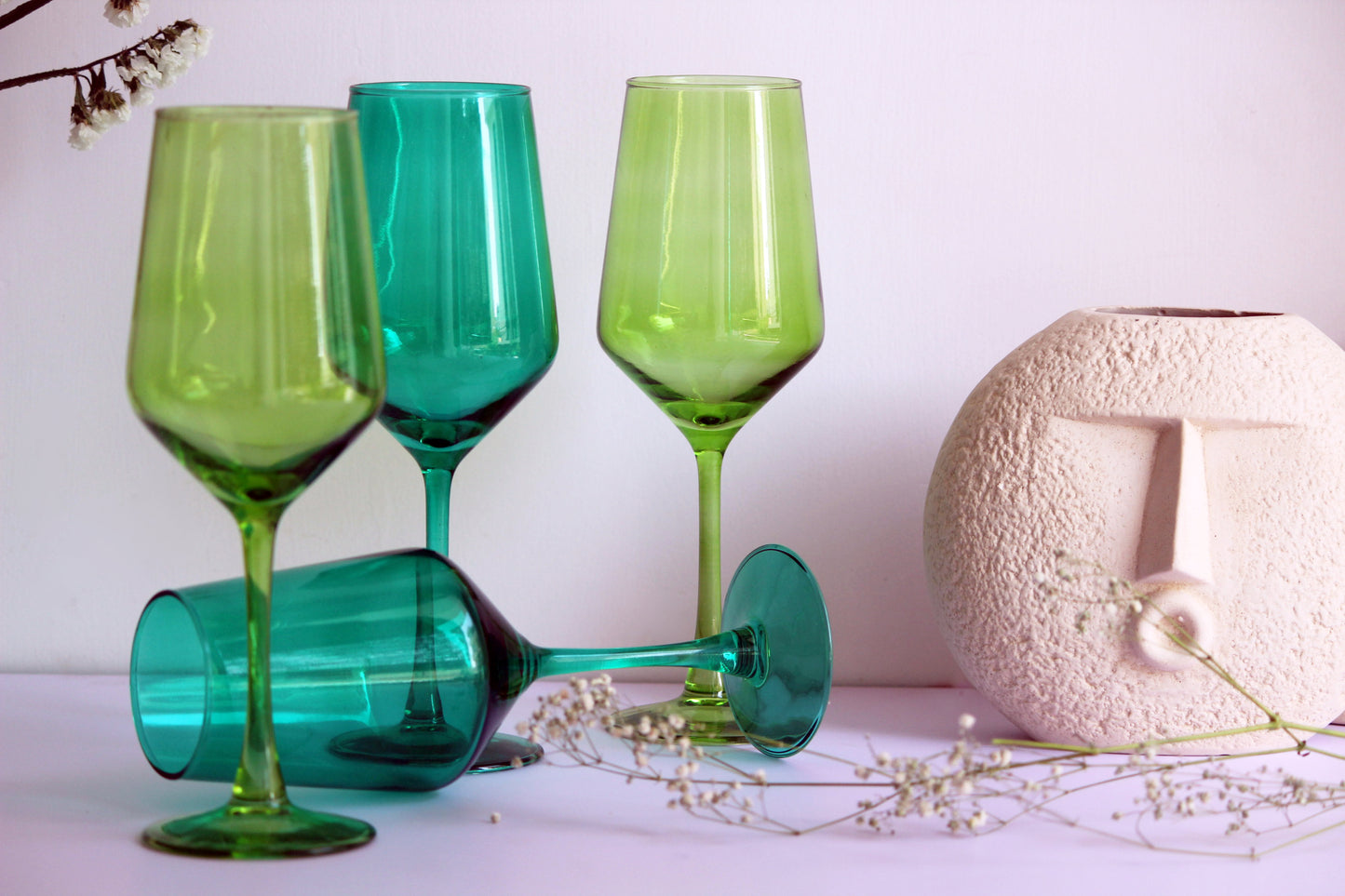 Lime Green Wine Glass | Set of 2