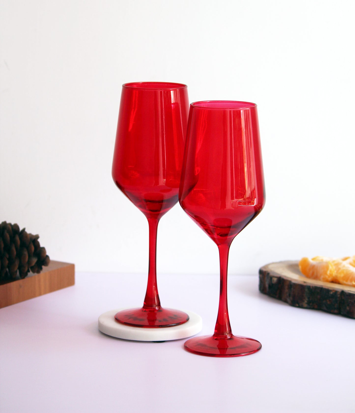 Ruby Red Wine Glass | Set of 2