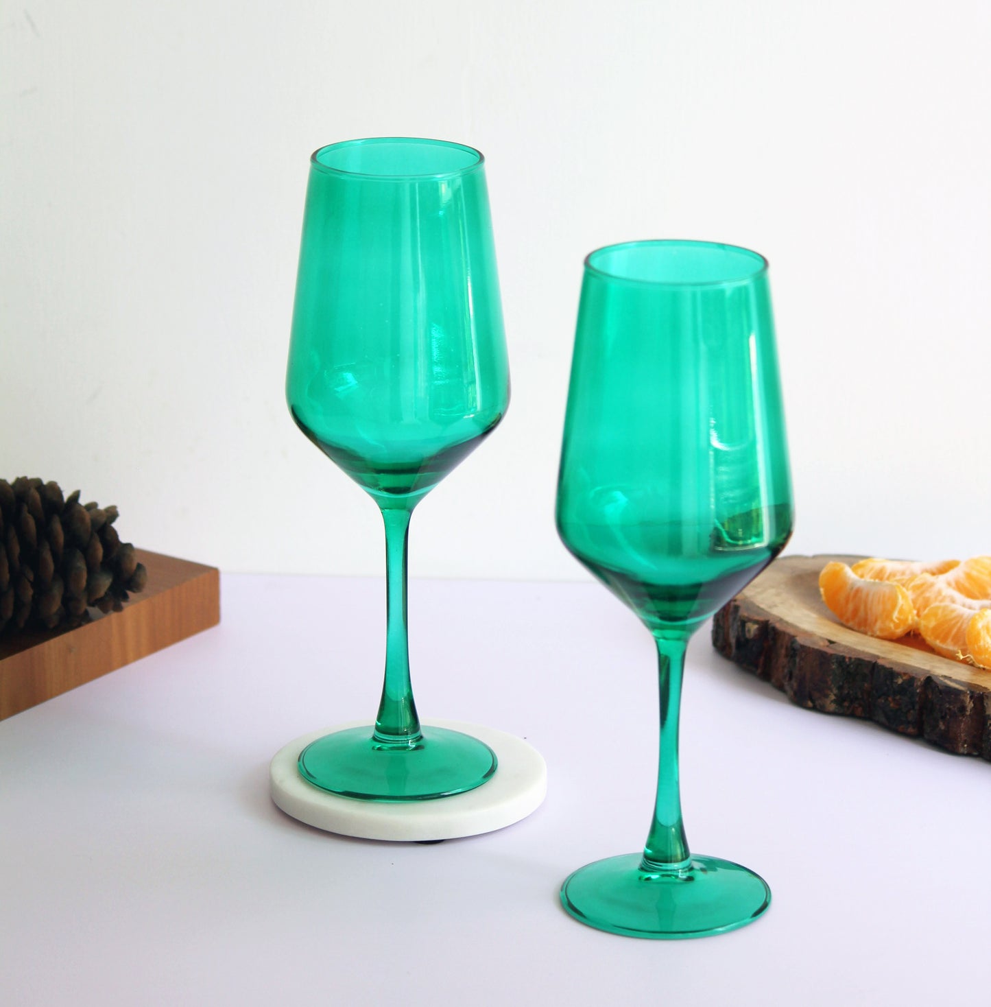 Emerald Green Wine Glass | Set of 2