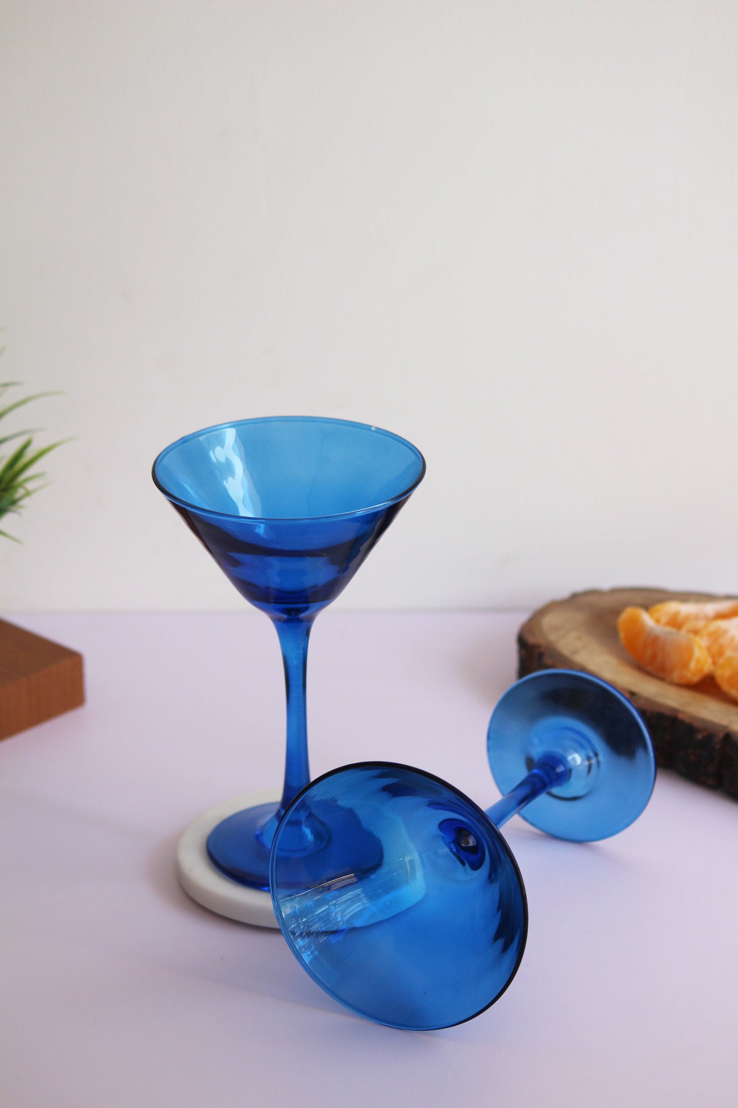 Jewel Blue Martini Glass | Set of 2