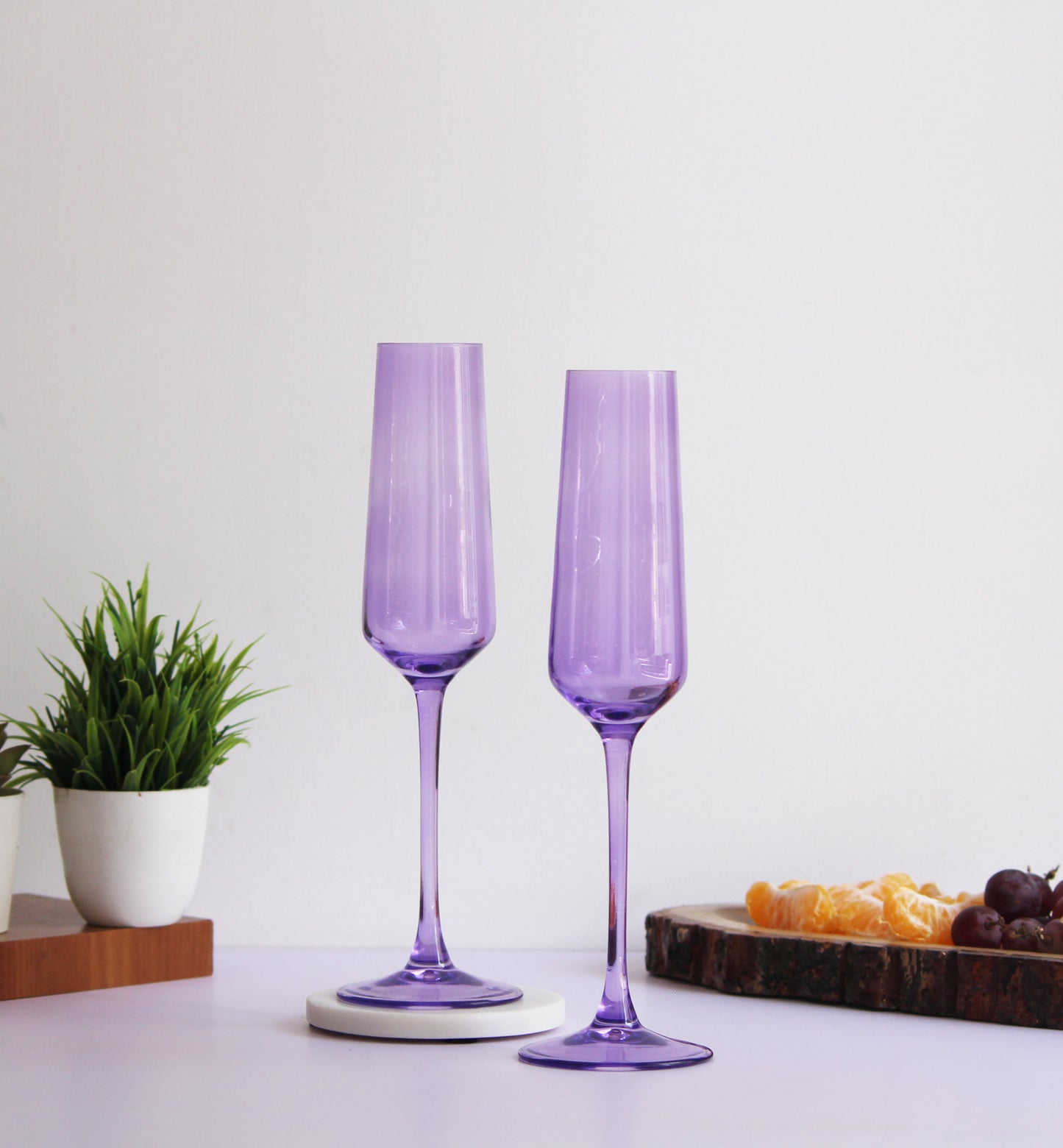 Lavender Bliss Flute Glass | Set of 2