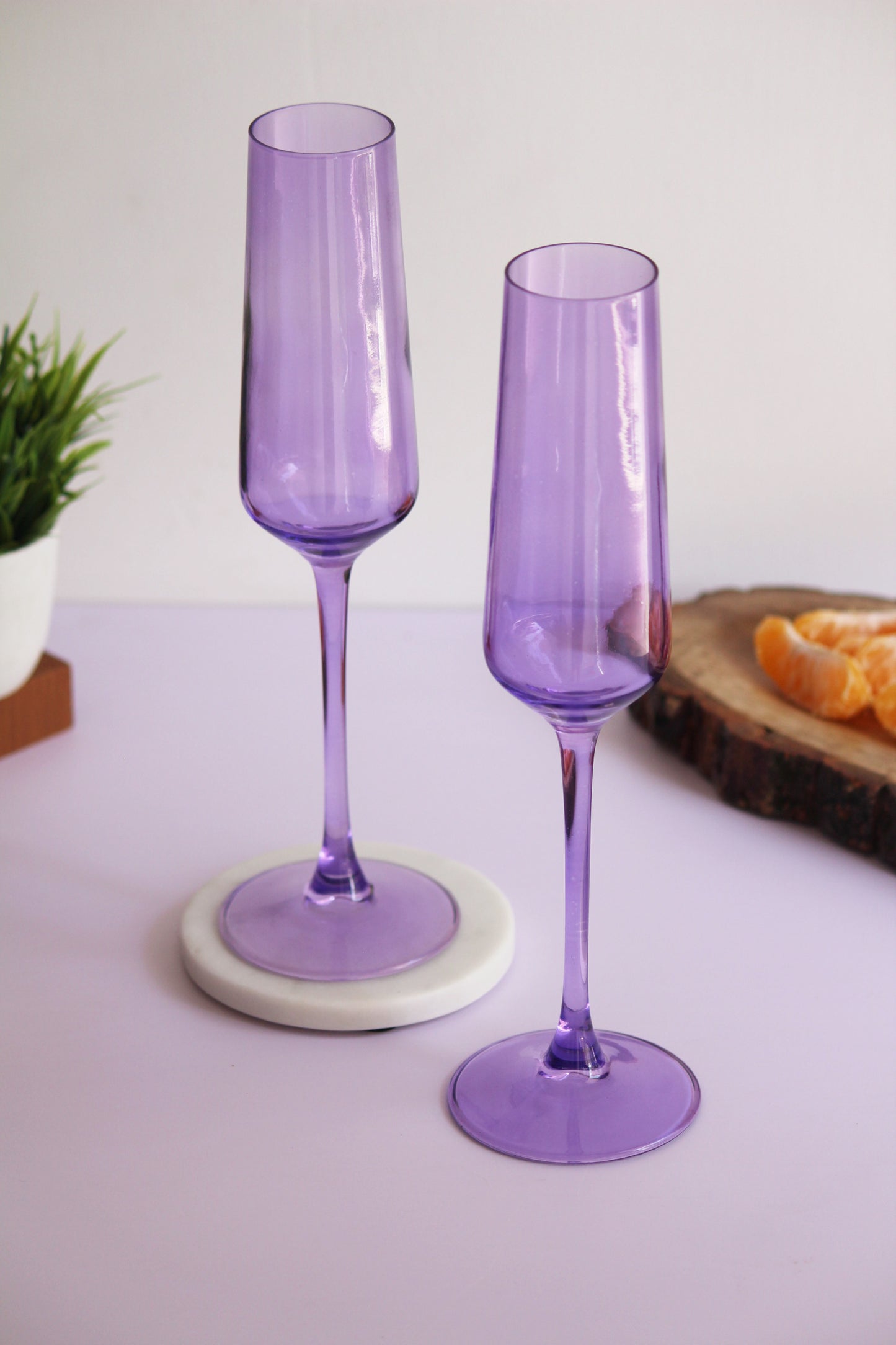 Lavender Bliss Flute Glass | Set of 2