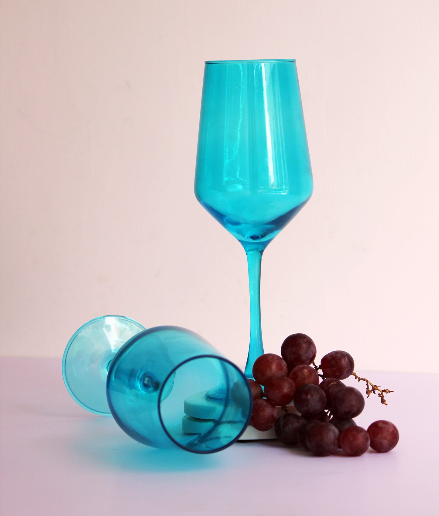 Clear Blue Wine Glass | Set of 2