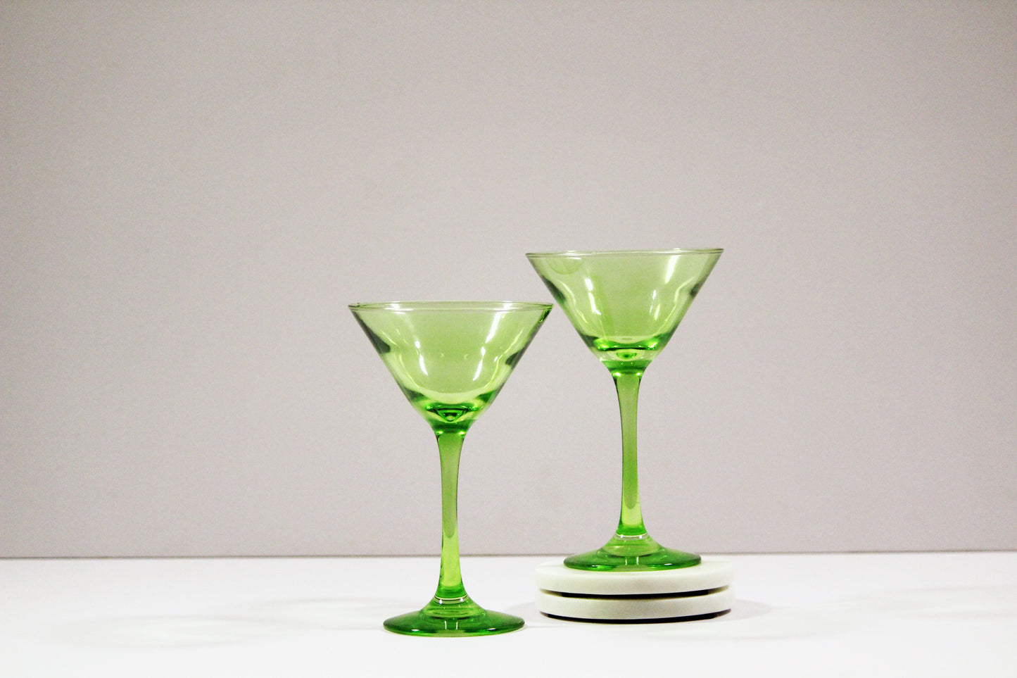 Lime Green Martini Glass | Set of 2
