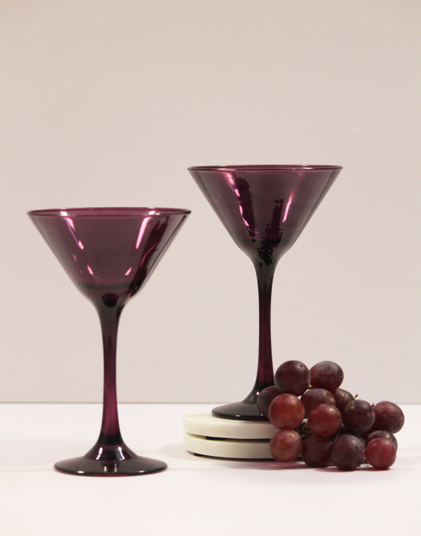 Wineyard Purple Martini Glass | Set of 2