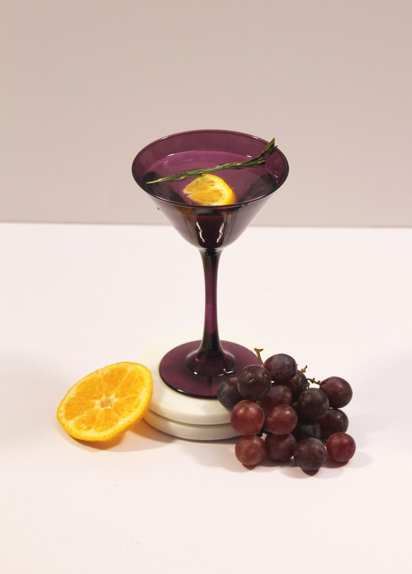 Wineyard Purple Martini Glass | Set of 2