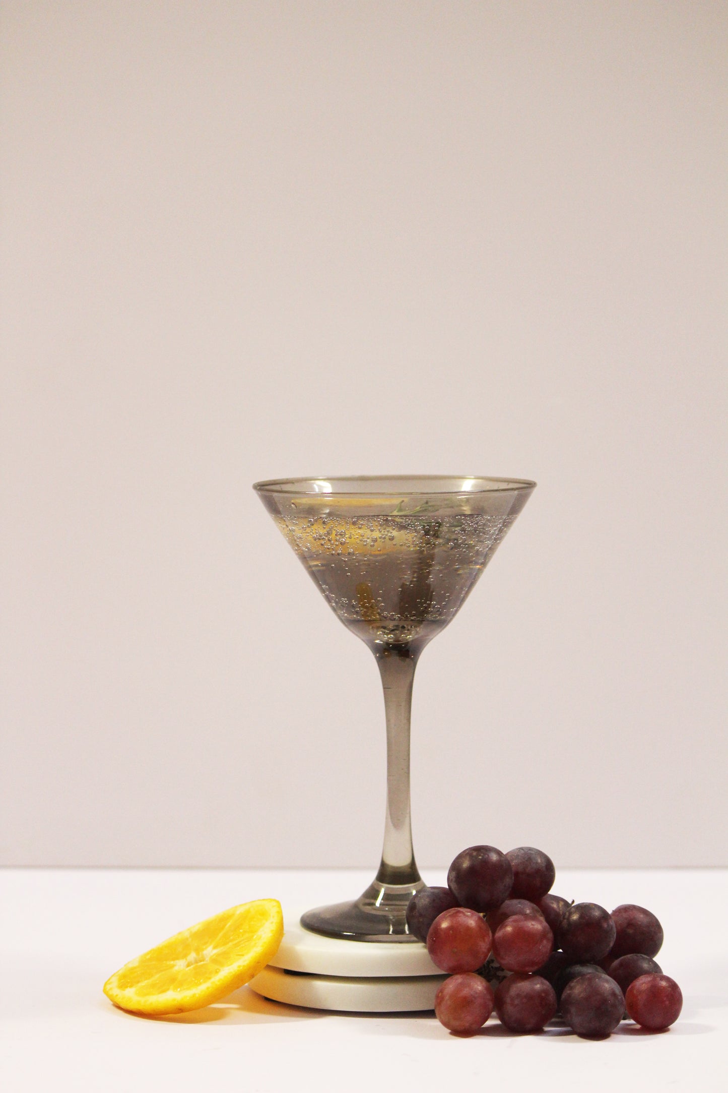 Smoke Grey Martini Glass | Set of 2