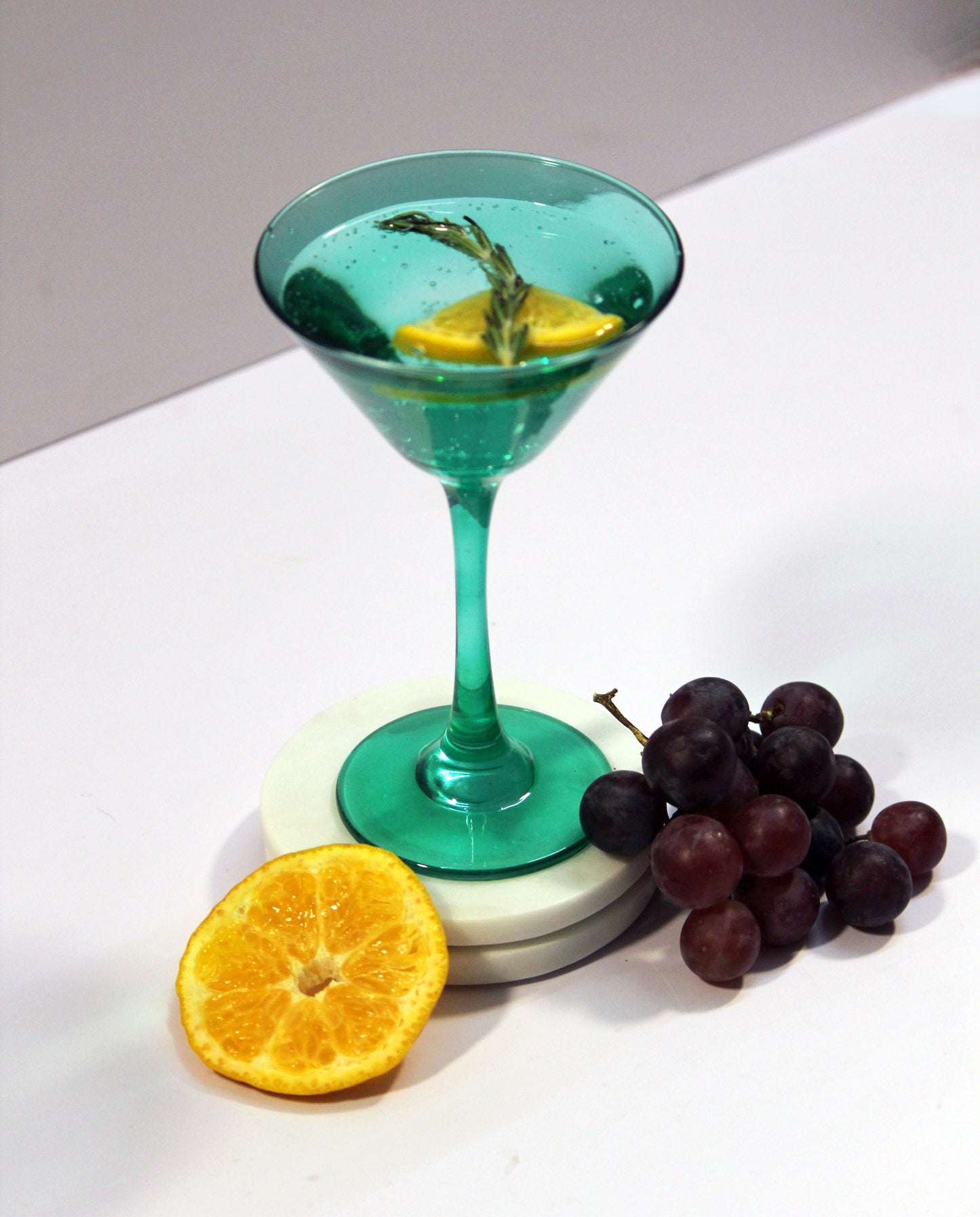 Emerald Green Martini Glass | Set of 2