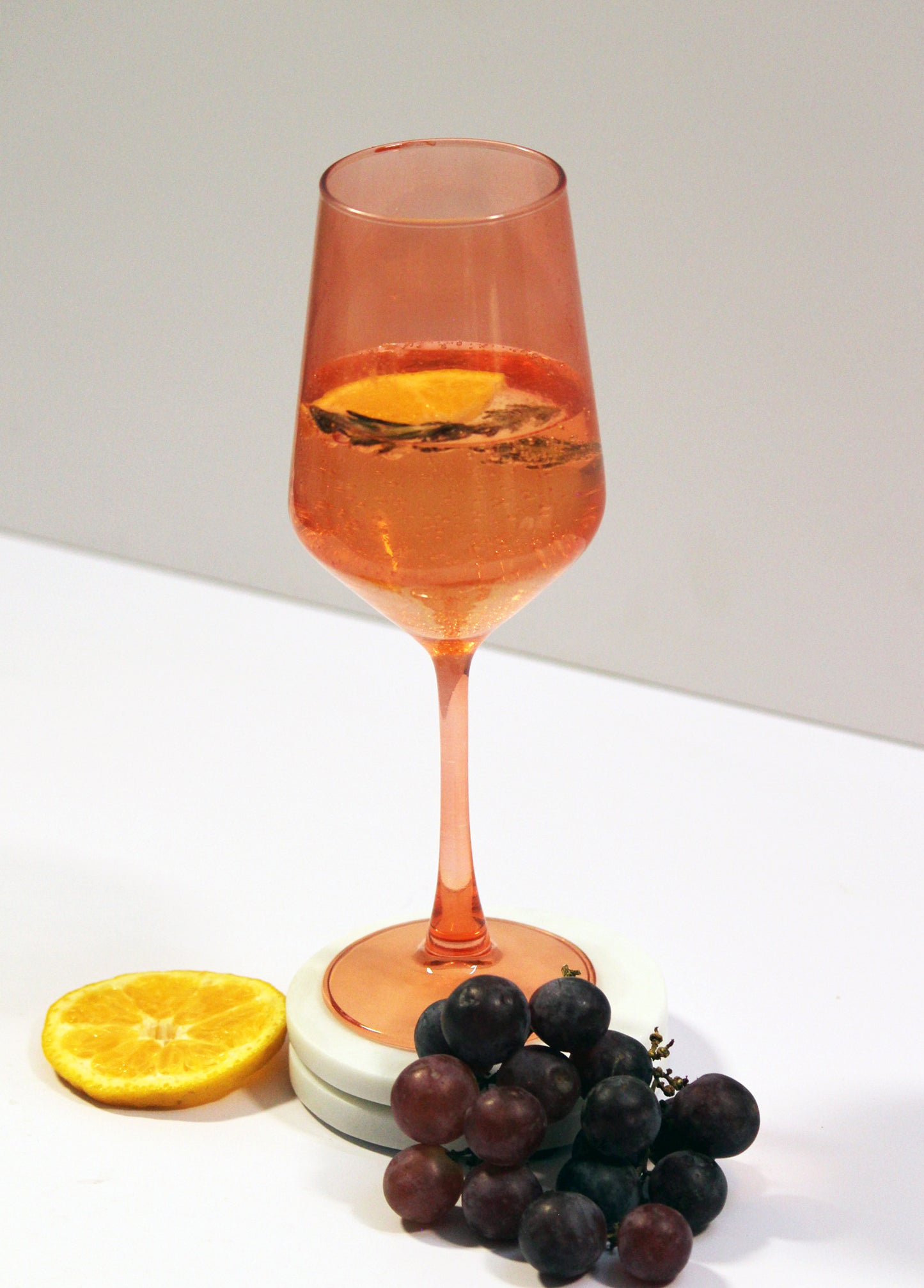 Pretty Peach Wine Glass | Set of 2