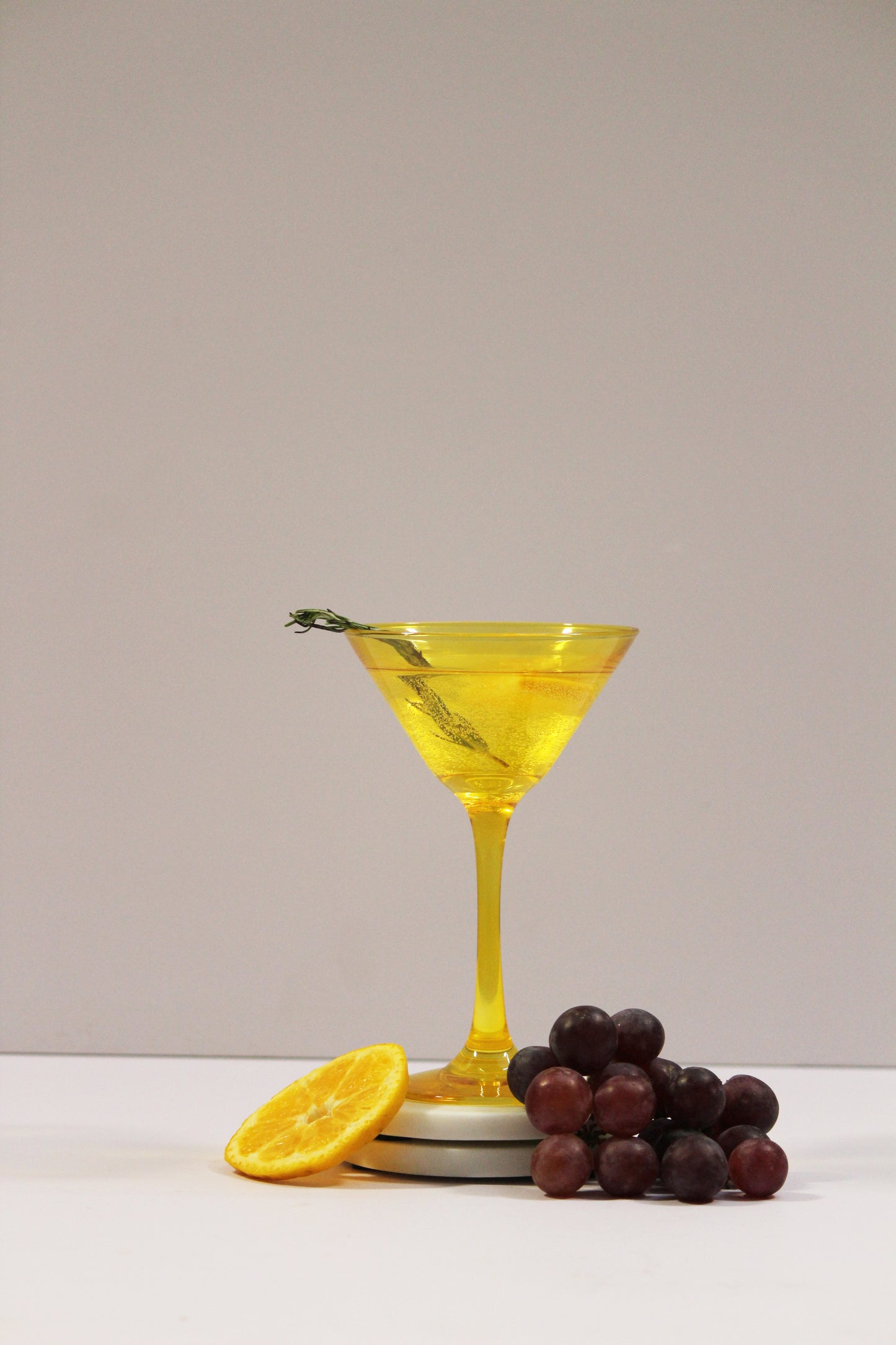 Golden Yellow Martini Glass | Set of 2