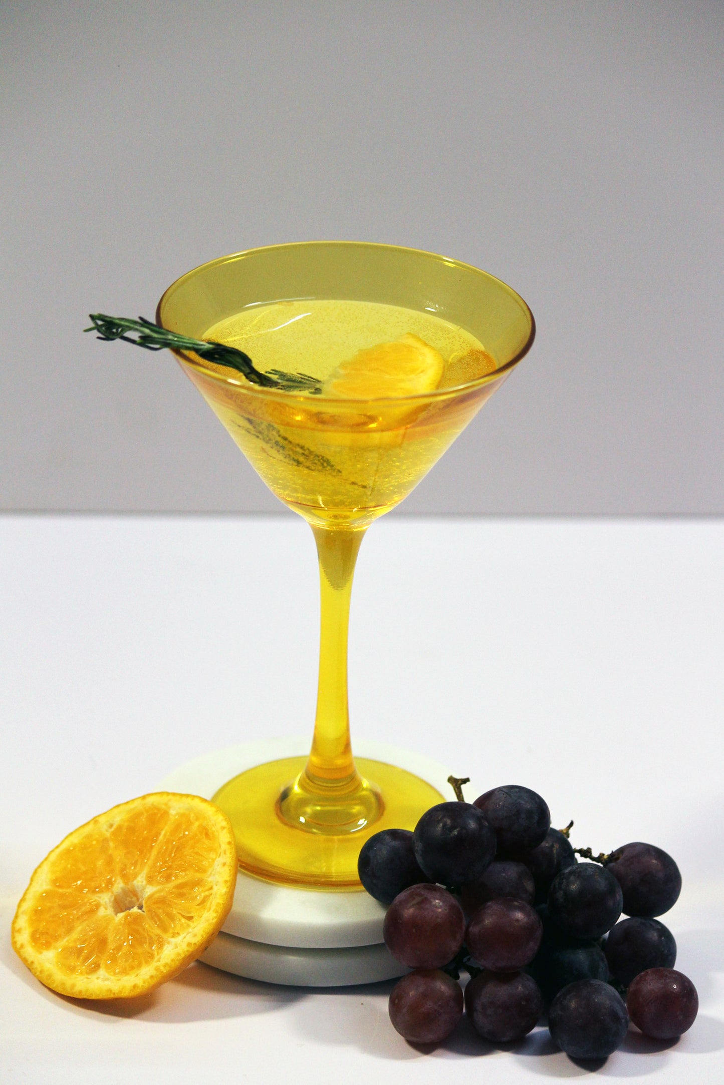 Golden Yellow Martini Glass | Set of 2
