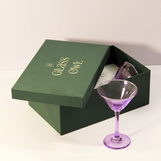 Lavender Bliss Martini Glass | Set of 2