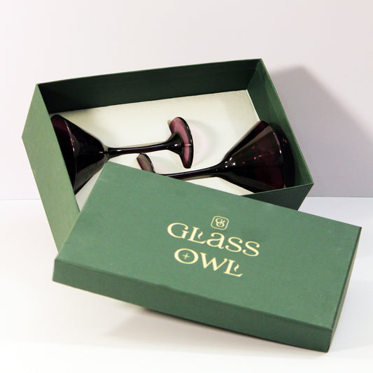 Wineyard Purple Martini Glass | Set of 2