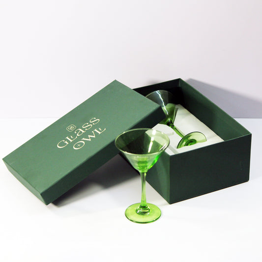 Lime Green Martini Glass | Set of 2