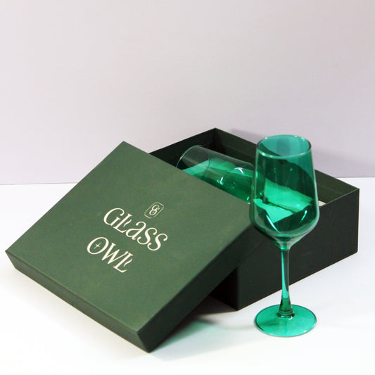Emerald Green Wine Glass | Set of 2