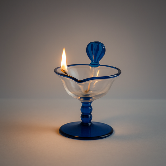 Sapphire Blue Pooja Diya