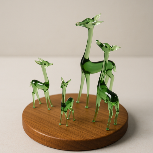 Emerald Canopy | Glass Giraffe Family