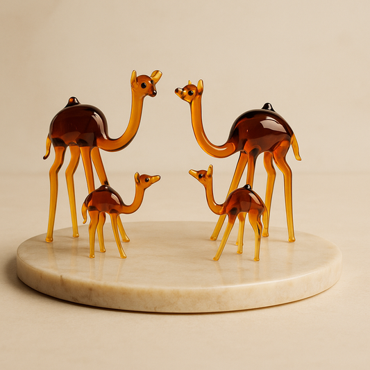 Amber Dunes | Handcrafted Camel Family