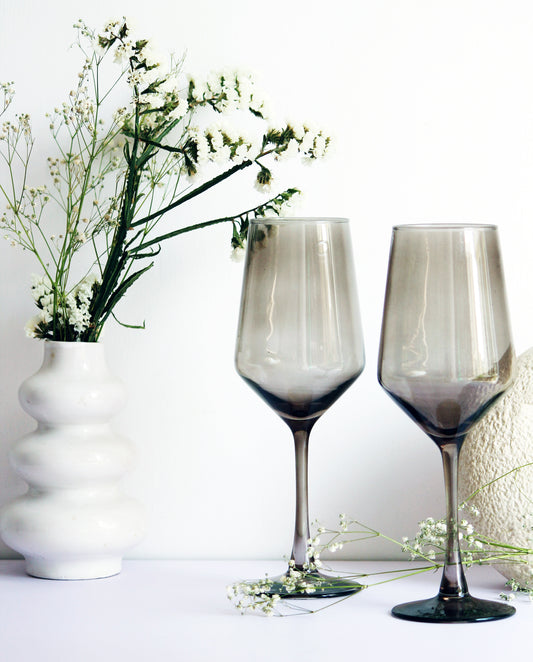Smoke Grey Wine Glass | Set of 2