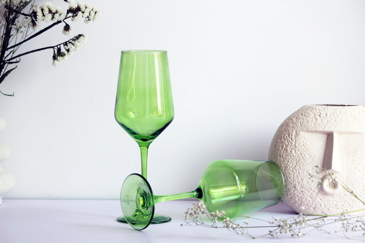 Lime Green Wine Glass | Set of 2