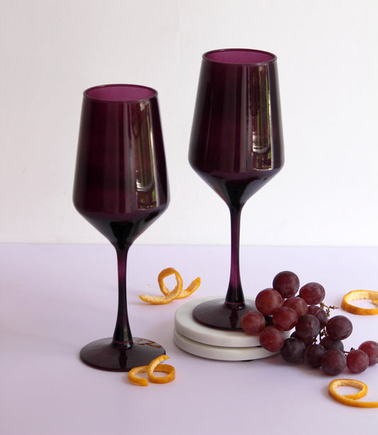 Wineyard Purple Wine Glass | Set of 2