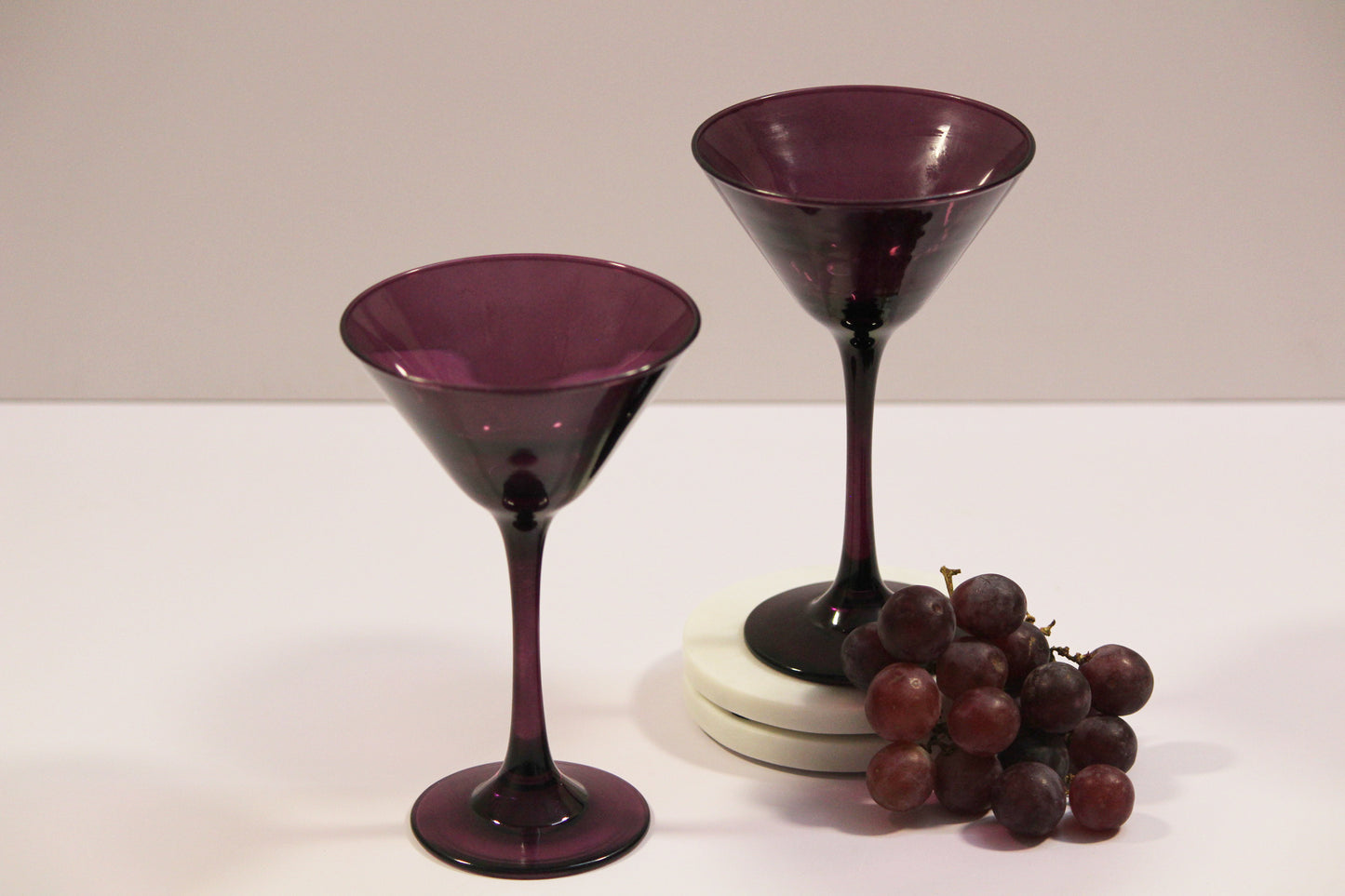 Wineyard Purple Martini Glass | Set of 2