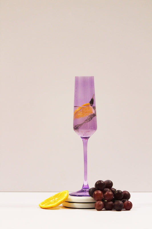 Lavender Bliss Flute Glass | Set of 2