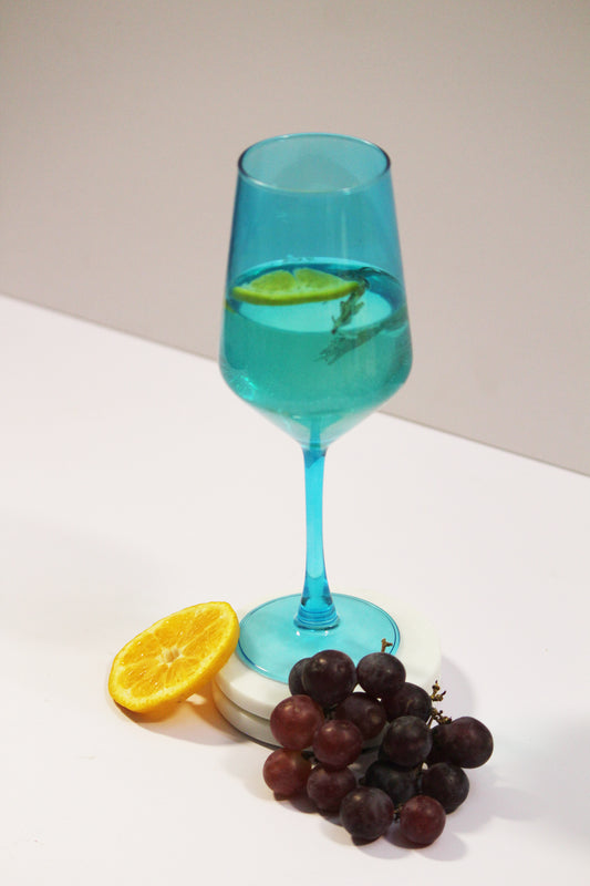 Clear Blue Wine Glass | Set of 2