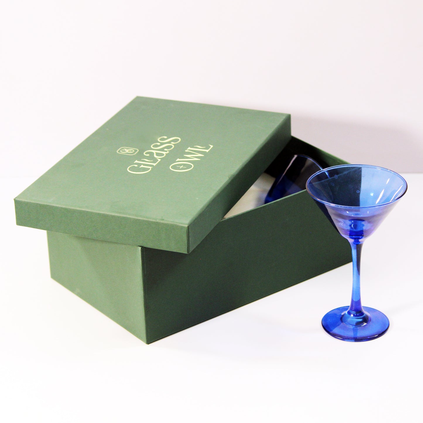 Jewel Blue Martini Glass | Set of 2